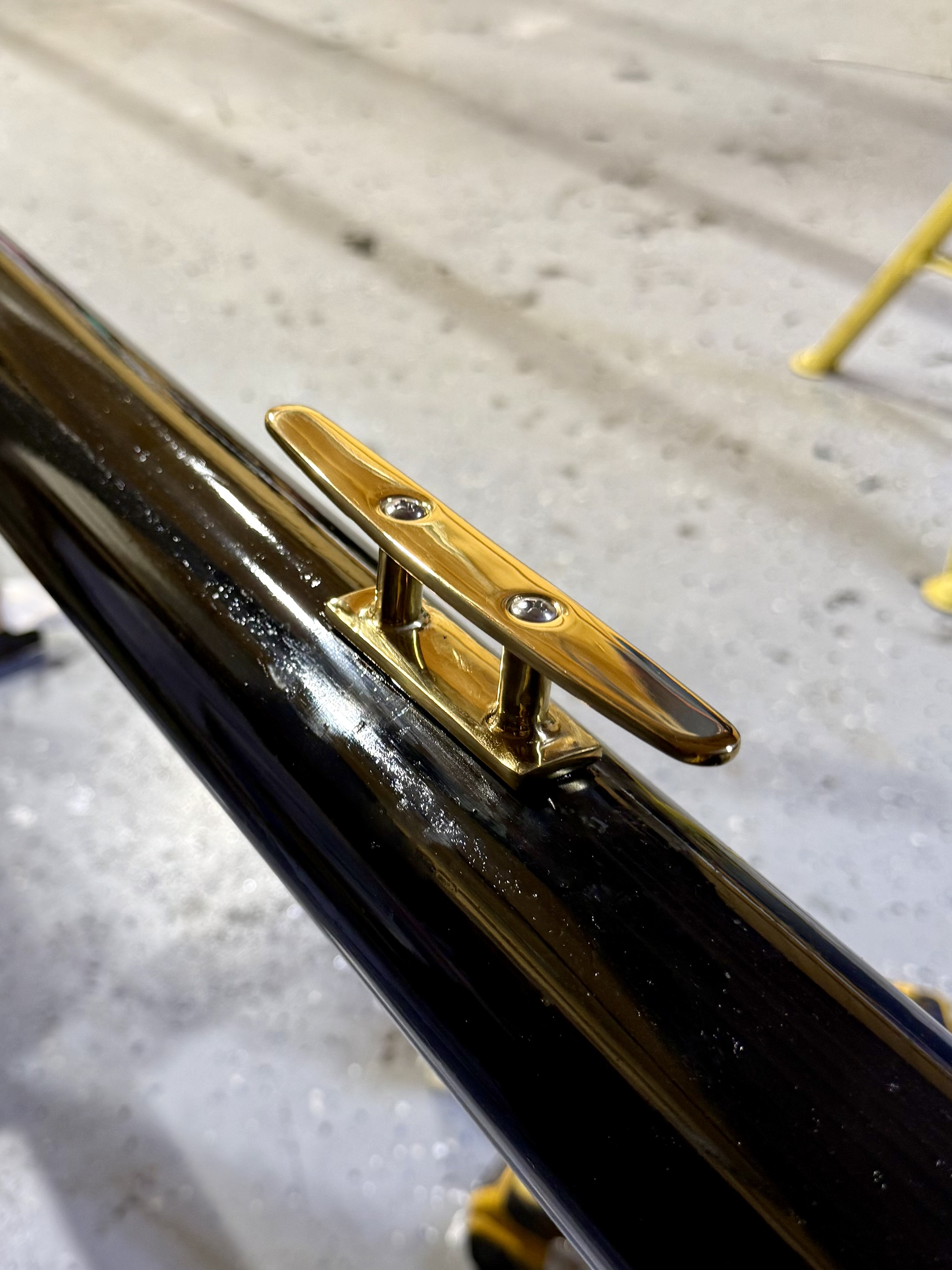 American-made steel flagpole installation