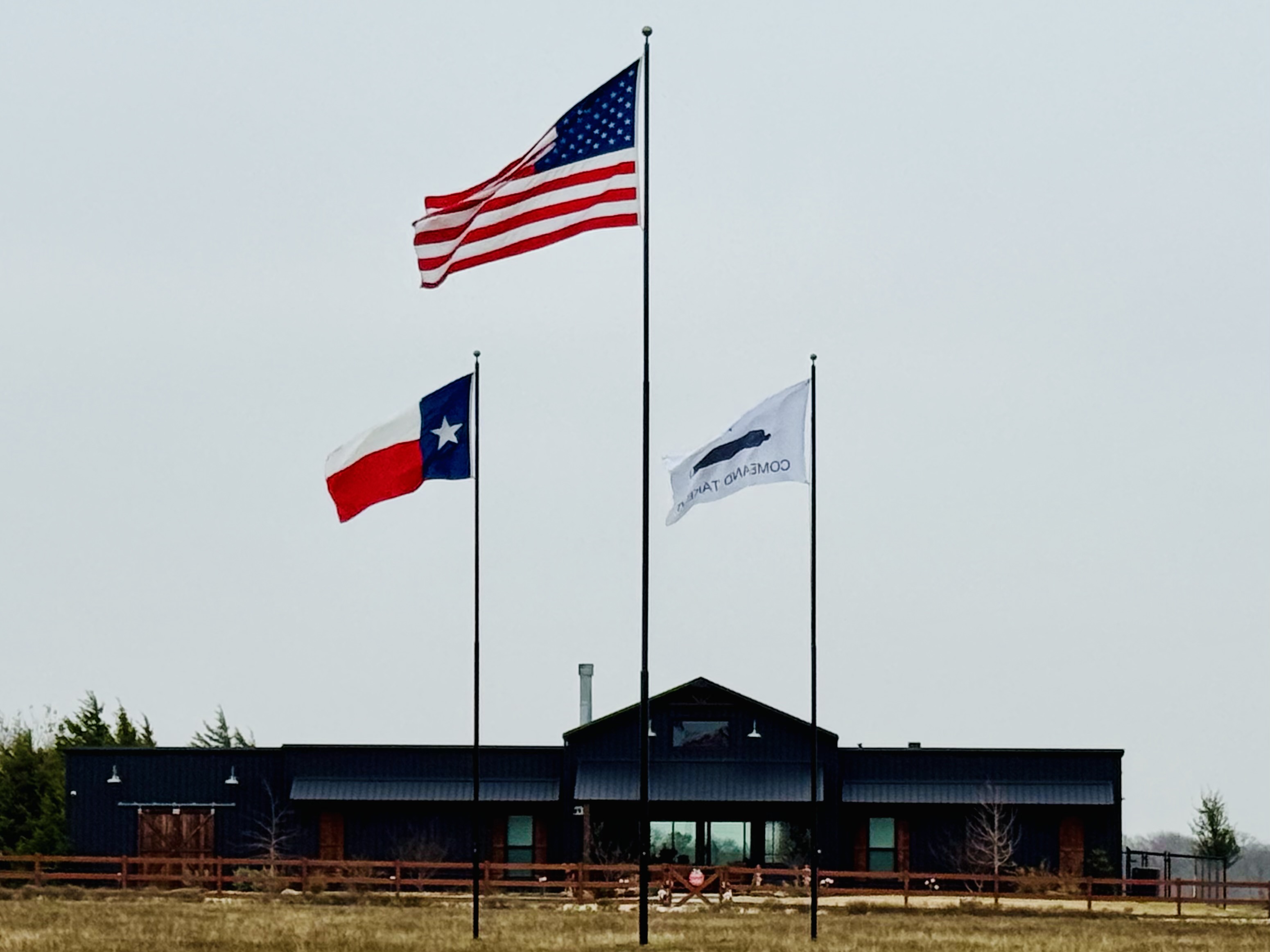 Professional high-end flagpole construction